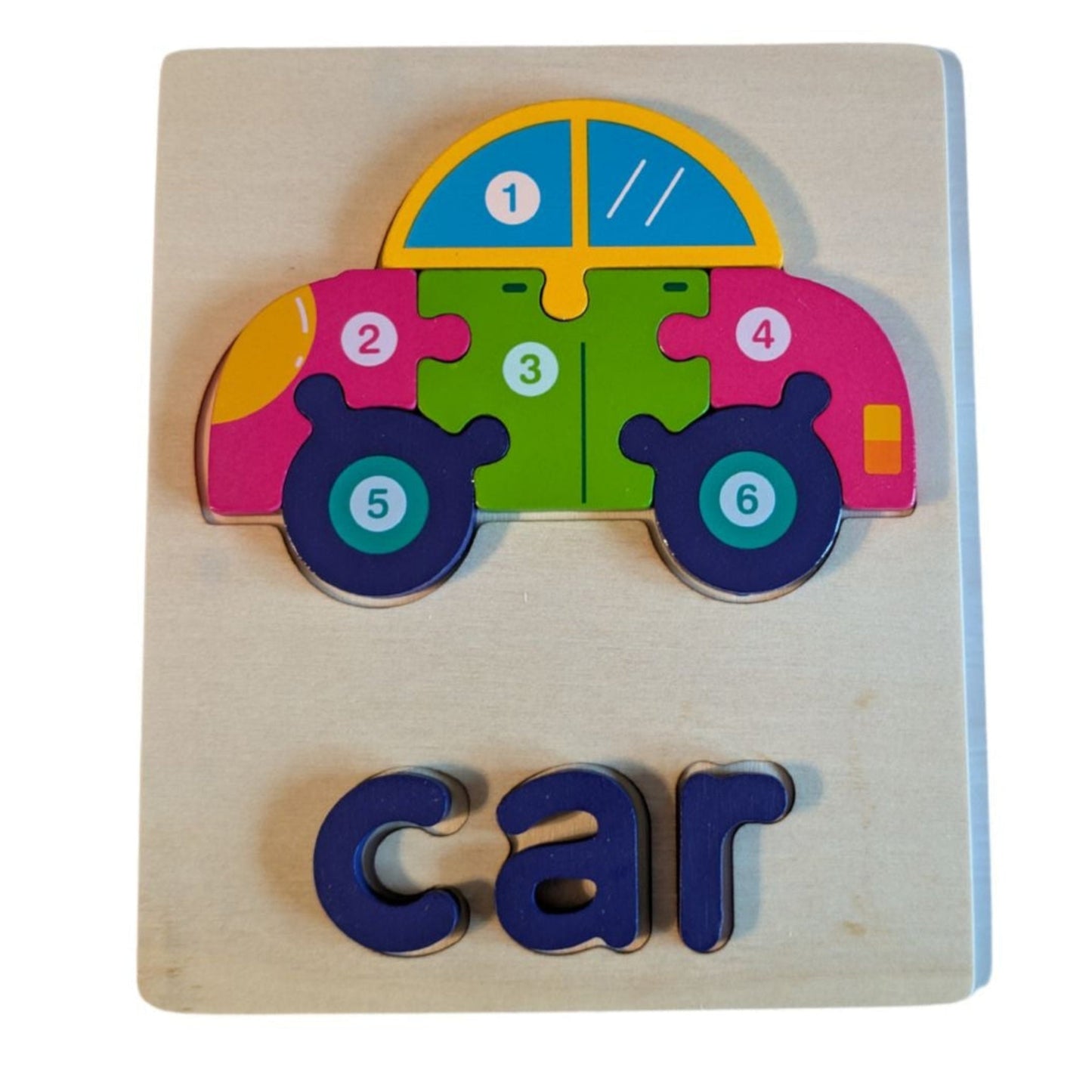 Wooden Puzzle Set - Ship, Car, and Bus