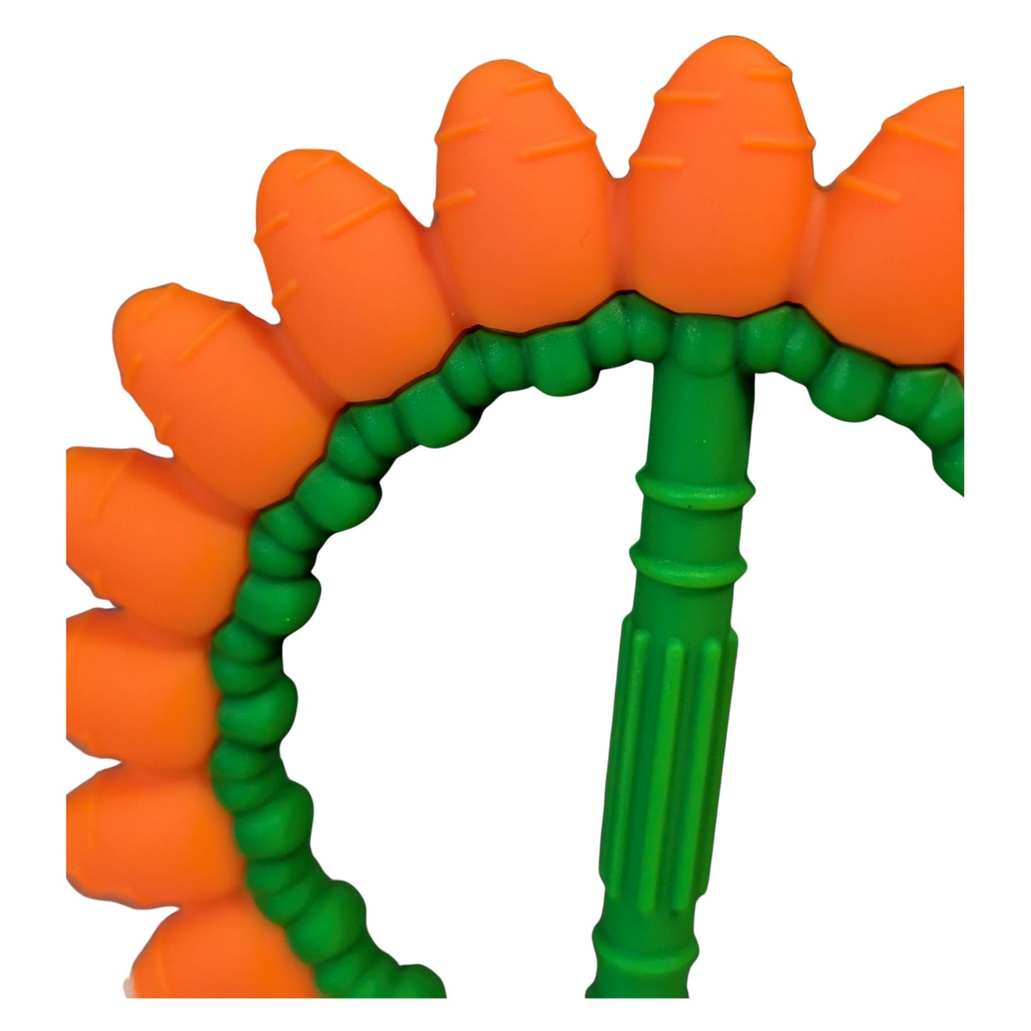 Carrot Grip and Soothe Silicone Baby Teether