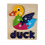 Wooden Animal Puzzle Set - Fish, Duck, Swan, and Frog